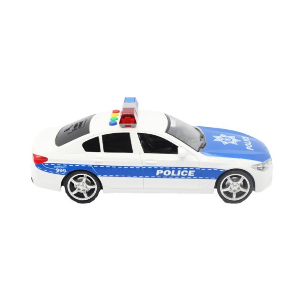 VEHICULO DE POLICÍA A FRICCIÓN CON LUZ Y SONIDO ESCALA 1:16