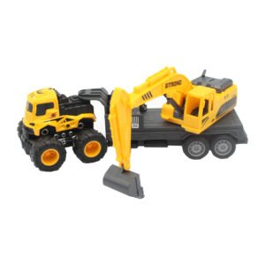 CAMION DE REMOLQUE A FRICCION CON EXCAVADORA