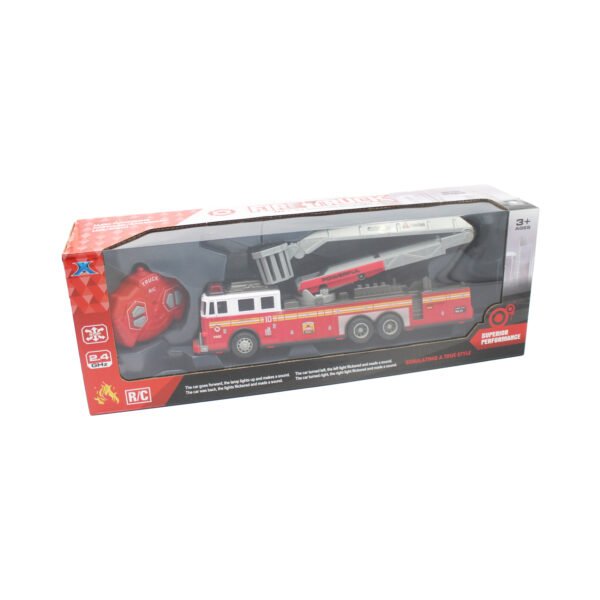 CAMION DE BOMBEROS CONTROL REMOTO DE 4 CANALES 2.4G CON LUZ Y SONIDO - Imagen 2