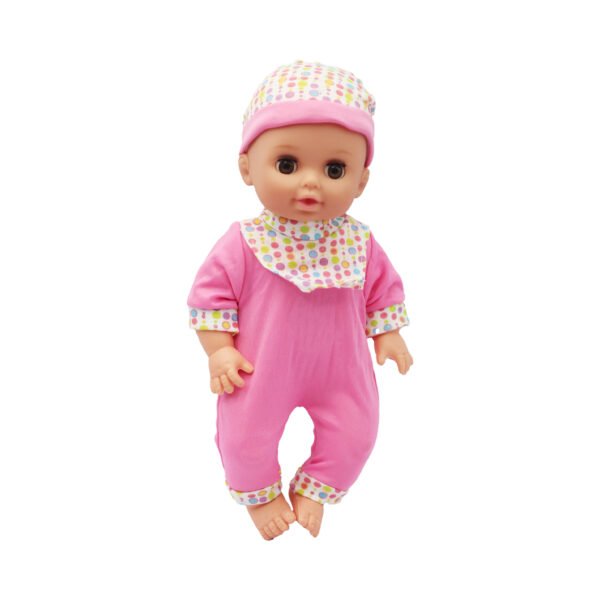 JUEGO DE MUÑECAS BEBE DE 14 "CON IC 11PCS (ACCESORIOS)