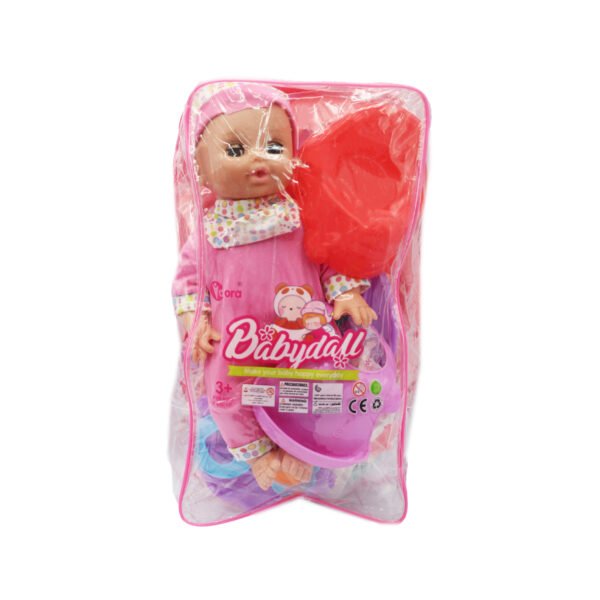 JUEGO DE MUÑECAS BEBE DE 14 "CON IC 11PCS (ACCESORIOS) - Imagen 3