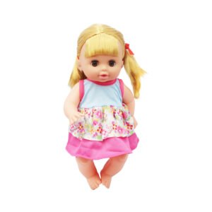 JUEGO DE MUÑECAS BEBE DE 14 "CON IC 15PCS (ACCESORIOS)