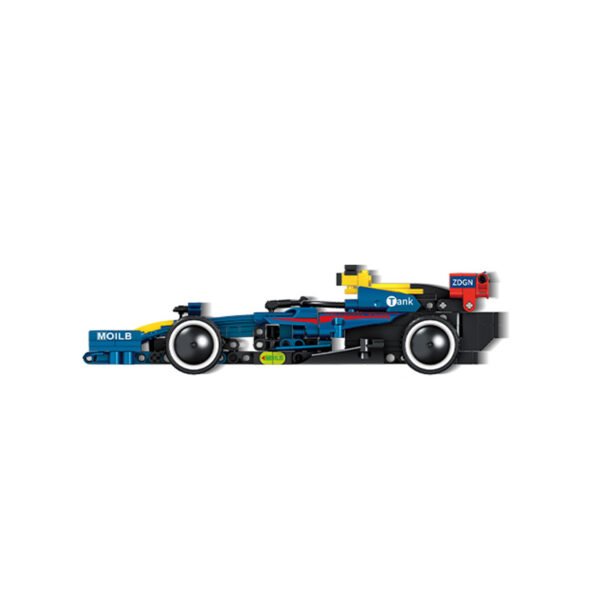 SET ARMABLE AUTO DE CARRERAS 293 PIEZAS AZUL. - Imagen 3