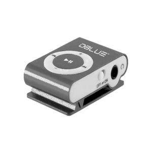 REPRODUCTOR MP3 MICRO SD TIPO SHUFFLE AUDIO 3.5 SILVER