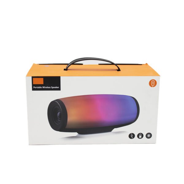 PARLANTE  BLUETOOTH PORTATIL CON LUCES  MULTICOLOR CON  ENTRADA SD/ RADIO FM. BLUE - Imagen 3