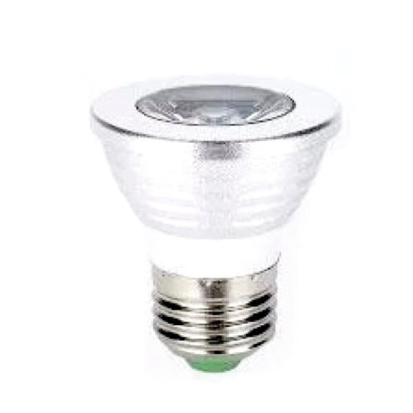 AMPOLLETA LED RGB 3W SPOT BASE E-27