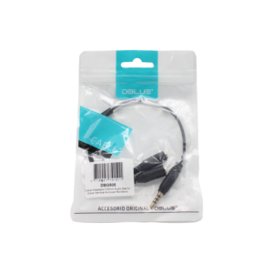 CABLE ADAPTADOR 3,5MM AUDIO MACHO DOBLE HEMBRA AURICULAR MIC
