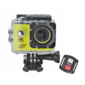 CAMARA DEPORTIVA WI-FI Y CONTROL REMOTO, ULTRA HD 1080P. FOTOS 12MP. TIPO GOPRO.YELLOW