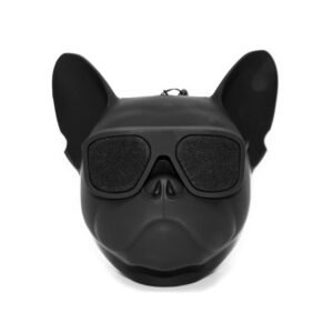 PARLANTE BLUETOOTH CABEZA BULLDOG FRANCÉS. BLACK