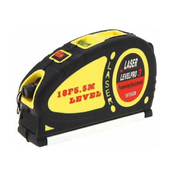 CINTA METRICA CON NIVEL LASER, LINEA LASER 360º, 3 PILAS AG13 INCLUIDAS. - Imagen 3