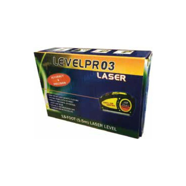 CINTA METRICA CON NIVEL LASER, LINEA LASER 360º, 3 PILAS AG13 INCLUIDAS. - Imagen 4