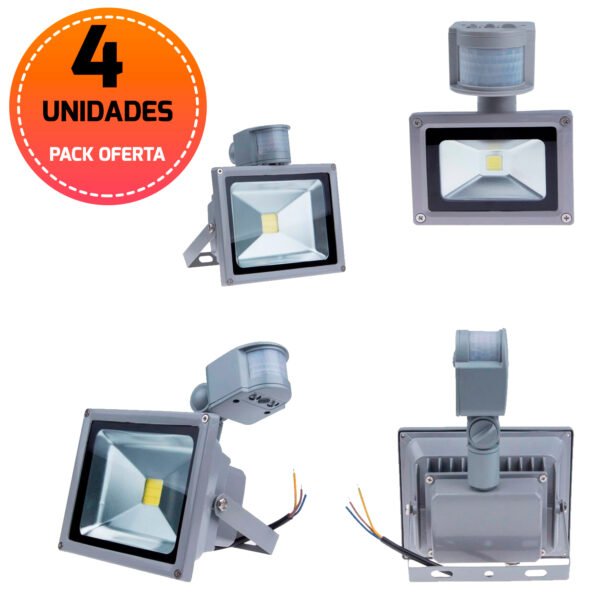 REFLECTOR LED  CON SENSOR DE MOVIMIENTO DE 20 WATTS - Imagen 6
