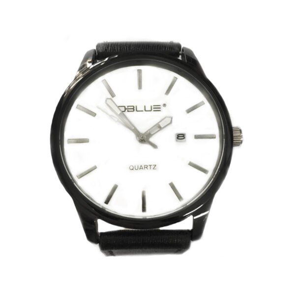 RELOJ CUARZO ANALOGO. WHITE/BLACK