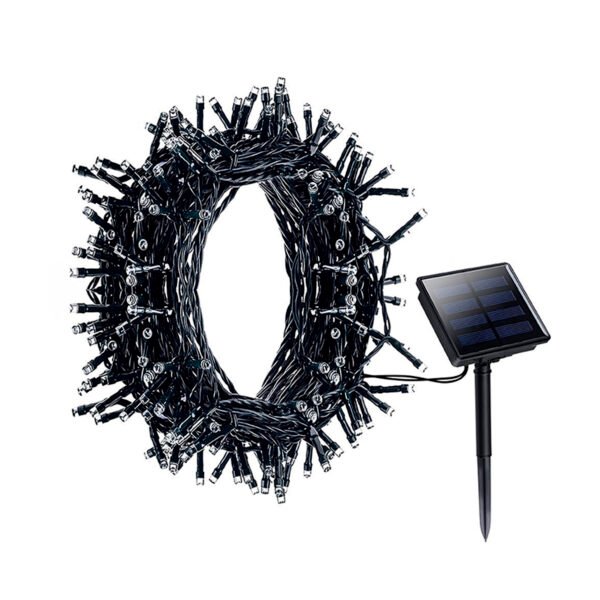 GUIRNALDA 200 LED CON CARGA SOLAR.