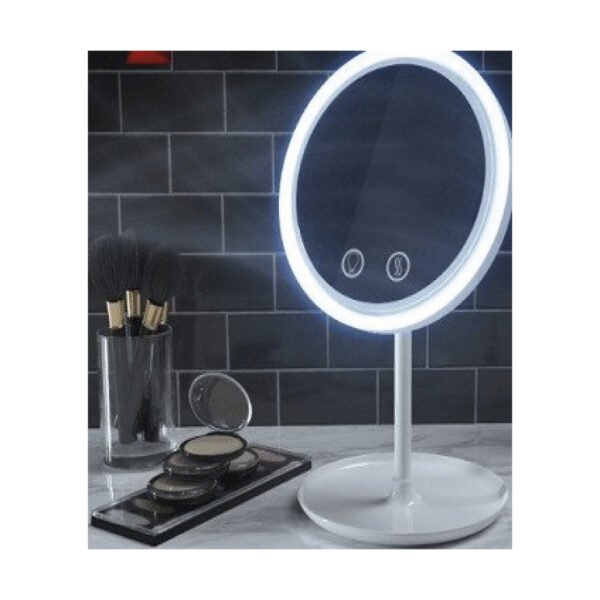 ESPEJO PARA MAQUILLAJE CON LUZ LED Y VENTILADOR - Imagen 4