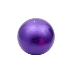 PELOTA BALÓN 75 CM PILATES YOGA + INFLADOR PELOTAS - PURPLE
