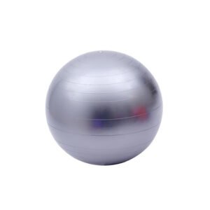 PELOTA BALÓN 75 CM PILATES YOGA + INFLADOR PELOTAS - SILVER