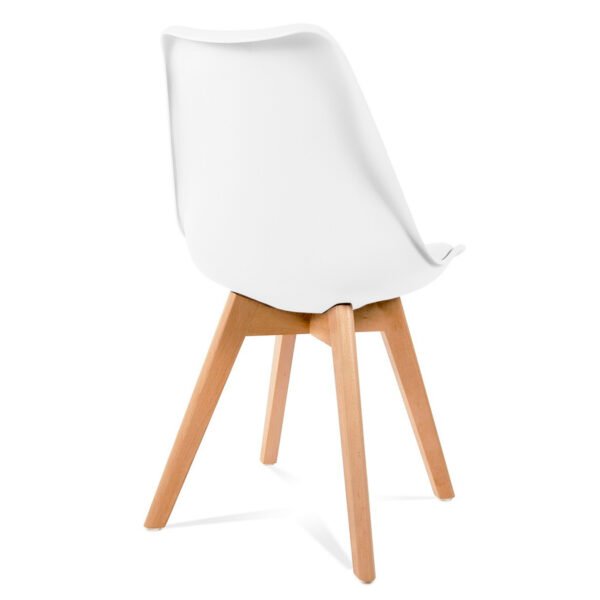 SILLA ESTILO EAMES ACOLCHADA WHITE - Imagen 4