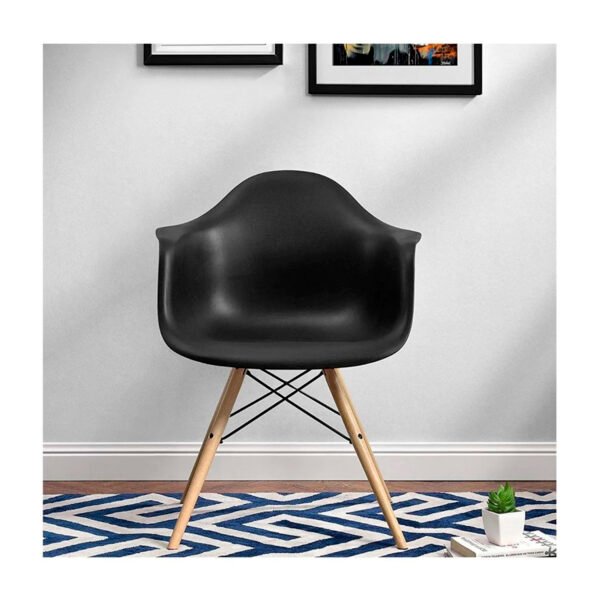 SILLA BUTACA ESTILO EAMES BLACK - Imagen 6