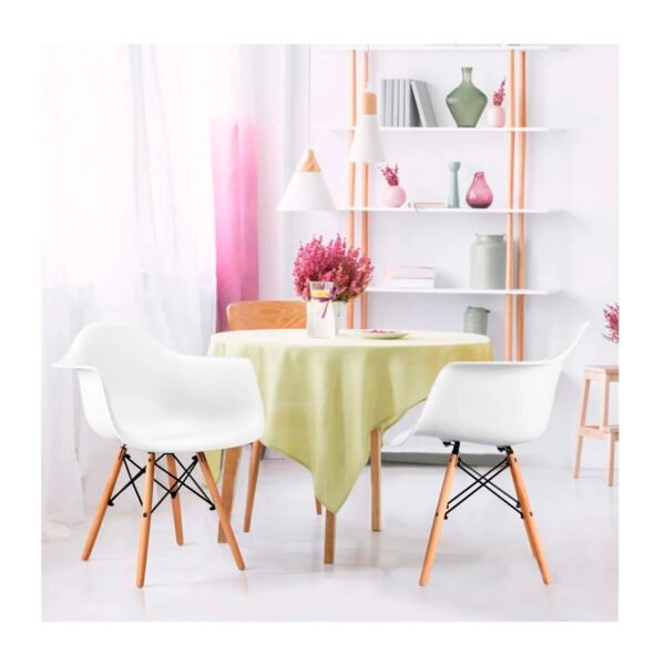 SILLA BUTACA ESTILO EAMES WHITE - Imagen 6