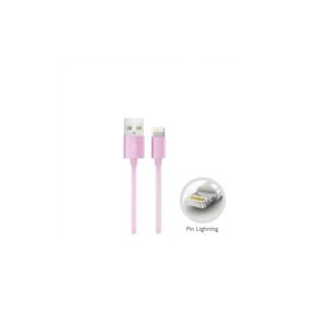 CABLE USB 2 A TIPO C RECUBRIMIENTO TEXTIL. PINK