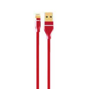 CABLE USB A LIGHTNING 100CM APP NUCLEO DE COBRE, CABLE TEXTIL 100CM. RED
