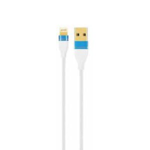 CABLE USB A LIGHTNING 100CM APP NUCLEO DE COBRE, CABLE TEXTIL 100CM. WHITE