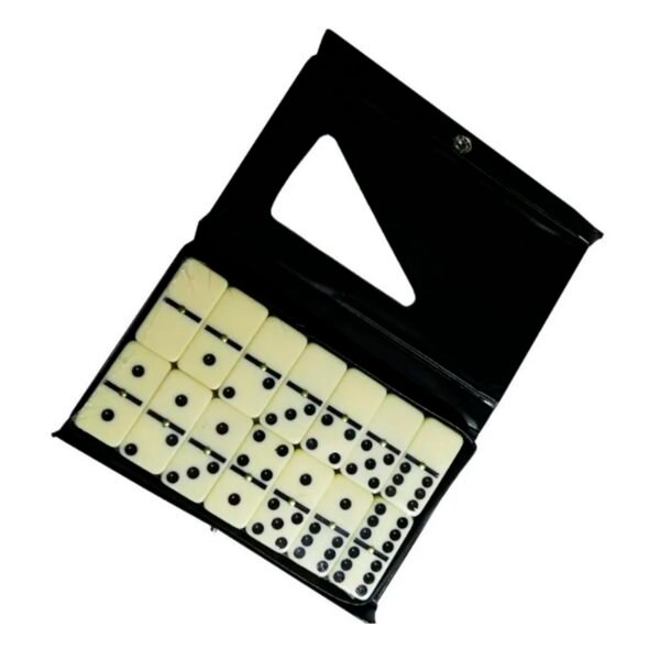 DOMINO EN CAJA DE PLASTICO ENGOMADA CON BROCHE, 28 PIEZAS, IDEAL PARA FAMILIA.40*20*6MM - Imagen 2