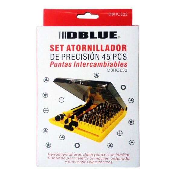 SET DE ATORNILLADOR DE PRECISION CON 45 PIEZAS. - Imagen 4