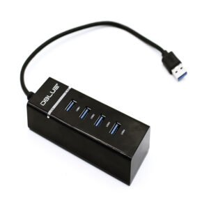 MINI HUB USB 3.0/ 4 PUERTOS. TRANSFERENCIA 5GBPS.