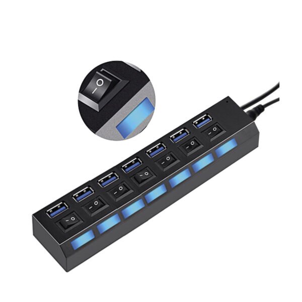 HUB 7 PUERTOS USB 2.0