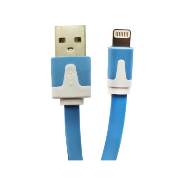 CABLE PLANO USB A LIGHTNING 100 CM APP BLUE
