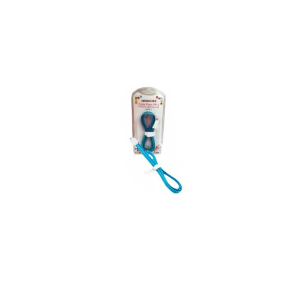 CABLE PLANO USB A LIGHTNING 100CM APP BLUE - Imagen 3