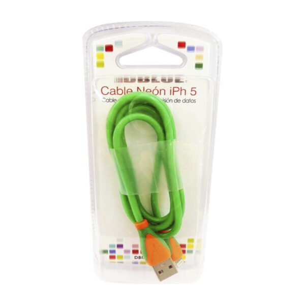 CABLE USB A LIGHTNING 100 CM APP. NEON ORANGE - Imagen 6