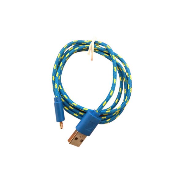 CABLE USB TEXTIL PARA IPHONE 5 /IPAD BLUE - Imagen 3