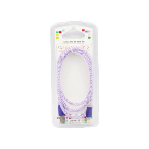 CABLE USB A LIGHTNING CON LUZ ROSADA, 50 CM, PINK - Imagen 2