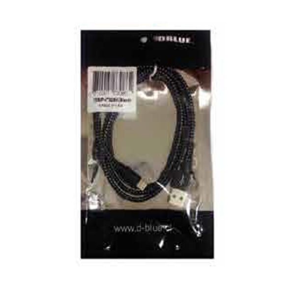 CABLE USB A LIGHTNING TRENZADO, 100CM APP, BLACK - Imagen 3