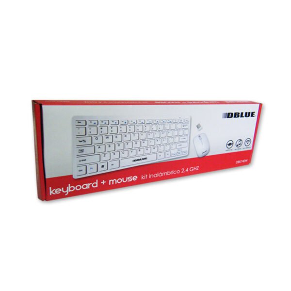 Teclados Y MOUSE INALAMBRICO  2.4GHZ USB BLACK - Imagen 2