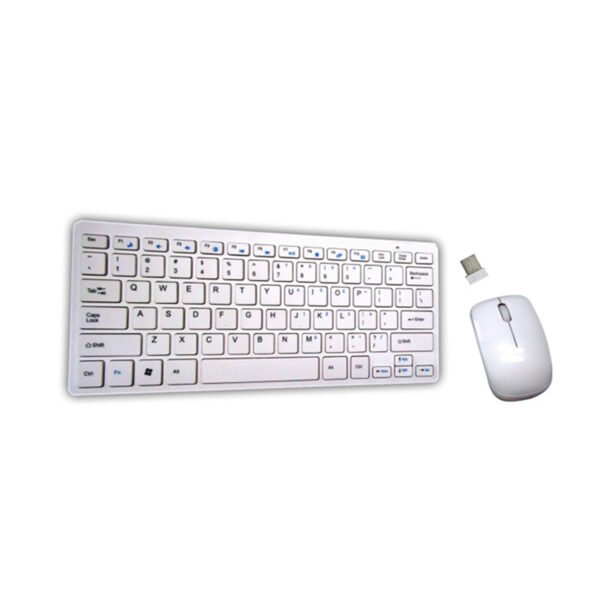 Teclados Y MOUSE INALAMBRICO  2.4GHZ USB WHITE