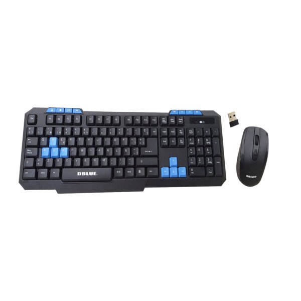 KIT TECLADO Y MOUSE INALAMBRICO  2.4GHZ USB WHITE