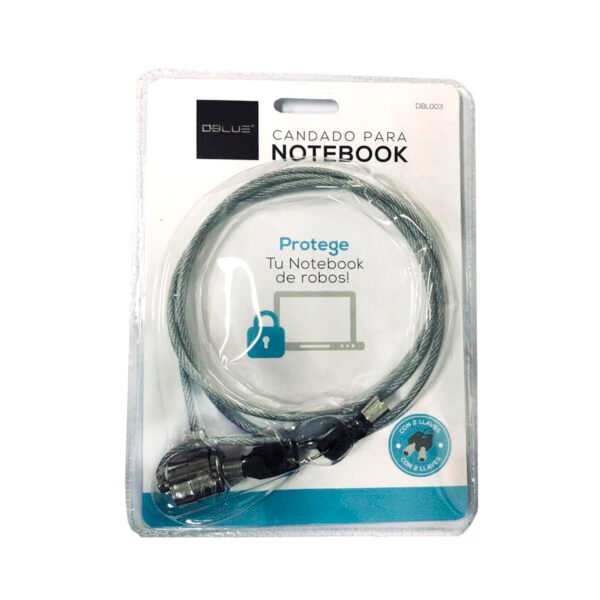 CANDADO DBLUE PARA NOTEBOOK Y NETBOOK CON LLAVE - Imagen 2