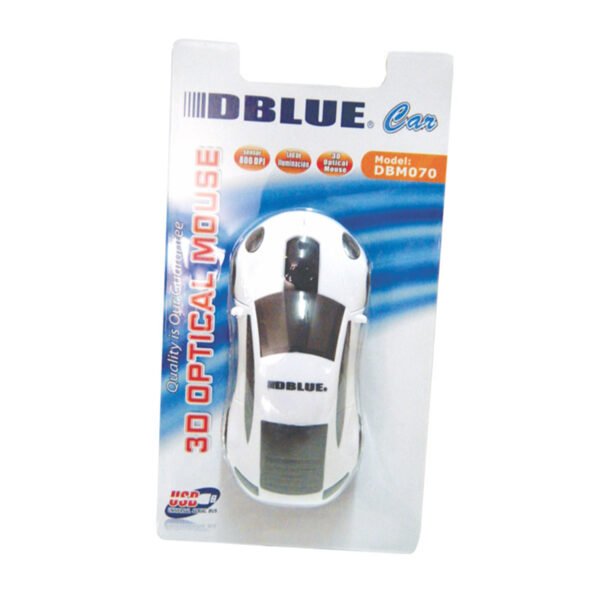 Mouse AUTO USB 800DPI WHITE - Imagen 2
