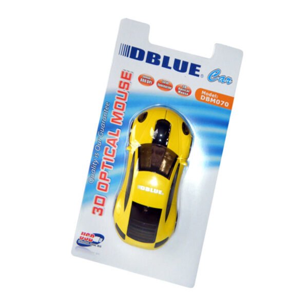 Mouse AUTO USB 800DPI YELLOW - Imagen 2
