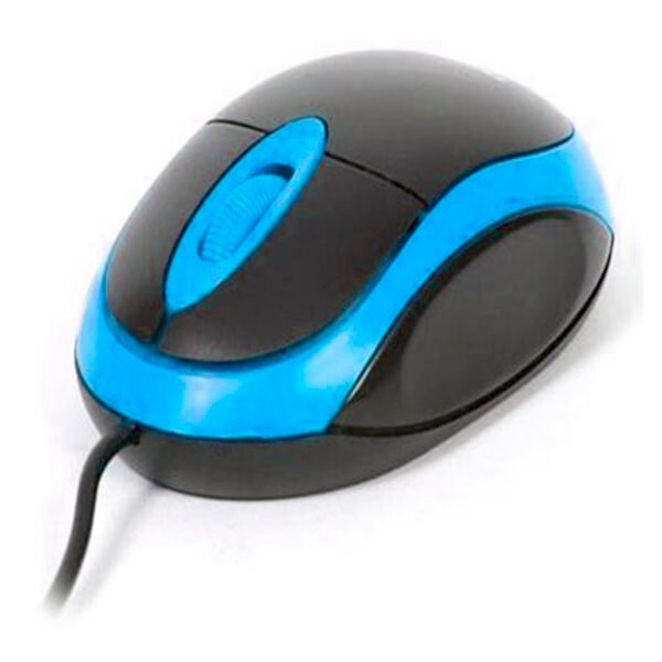 MOUSE CON CABLE  800DPI USB. BLUE