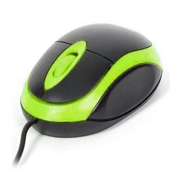 MOUSE CON CABLE  800DPI USB. GREEN