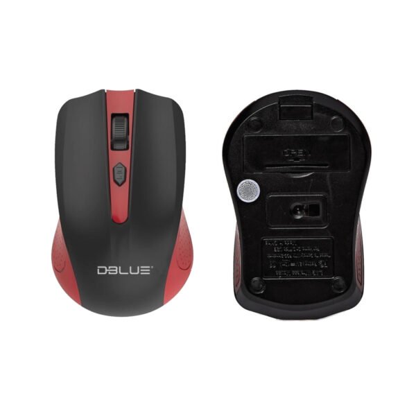 MOUSE INALAMBRICO OPTICO 3D, 1000 DPI, 2.4 GHZ, HASTA 10 MTS, DISEÑO ERGONOMICO. RED - Imagen 2
