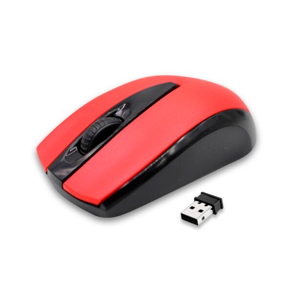 MOUSE INALAMBRICO OPTICO 3D, 1200 DPI, 2.4 GHZ, HASTA 10 MTS, DISEÑO ERGONOMICO. RED