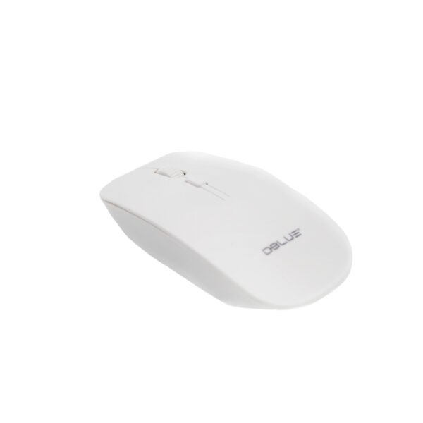 MOUSE OPTICO 4D, 2.4 GHZ, 10 MTS, DISEÑO ERGONOMICO, AHORRO DE BATERIA, RECEPTOR MINI USB. 1000DPI - WHITE