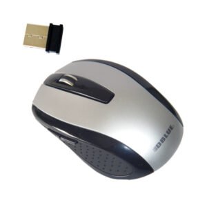 Mouse INALAMBRICO 2.4 GHZ 800DPI USB 3 BOTONES - SILVER/BLACK