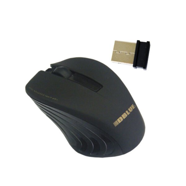 Mouse INALAMBRICO 2.4 GHZ 800DPI USB 3 BOTONES  - BLACK